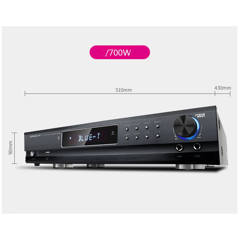 500W/700W 220V HIFI Fieber Digital Verstärker High Power Bluetooth Verstärker 5,1 Kanal Professionelle KTV Verstärker audio Karaoke