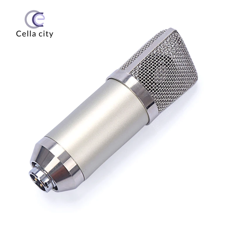 Конденсаторный микрофон Cella City, Большая диафрагма для записи и пения компьютера, особый анкер, живой микрофон