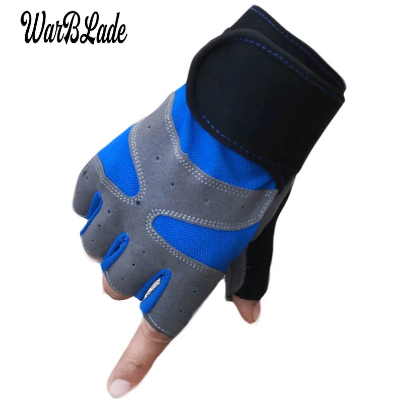 

WarBLade Non-Slip Fingerless Gloves Men Women Half Finger With Gel Padded Lycra Work Out Mittens Guantes Mujer Luvas WarBLade