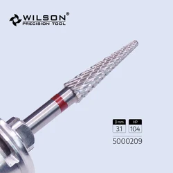 WilsonDental Burs 5000209-ISO 200 140 031 Tungsten Carbide Dental Burs for trimming Metal/Acrylic