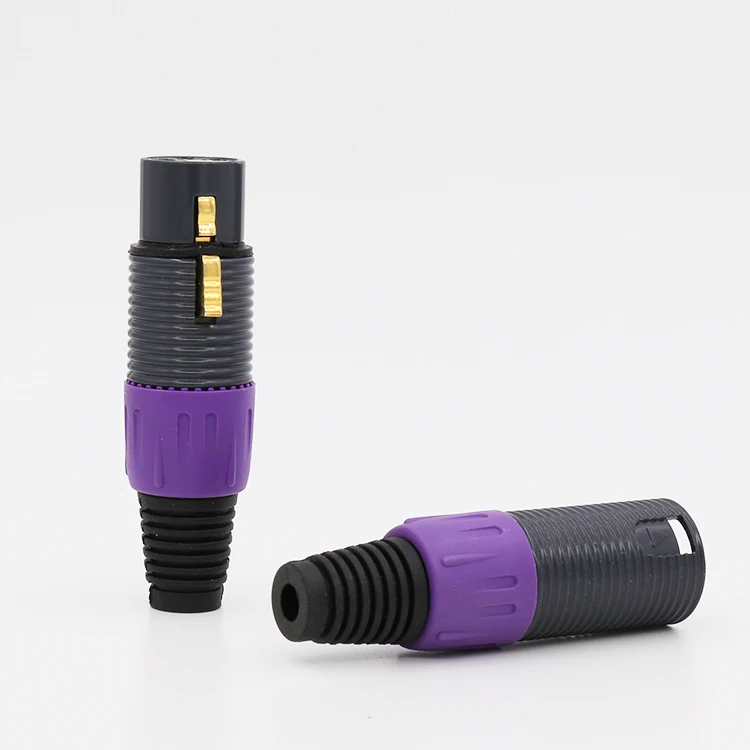 

Hifi VX002G audio singture-3 XLR connector for audio XLR audio cable 4pieces