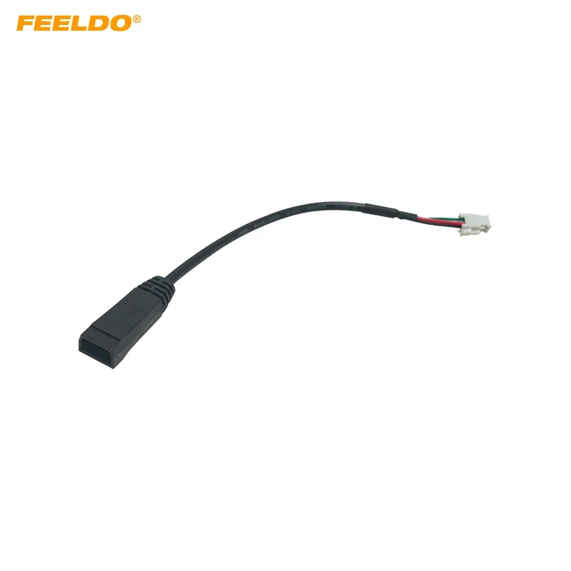 

FEELDO Car Audio Radio 4Pin Conector Changer Port USB Adapter for Chevrolet Cruze Malibu Buick Excelle GT USB Cable Transfer