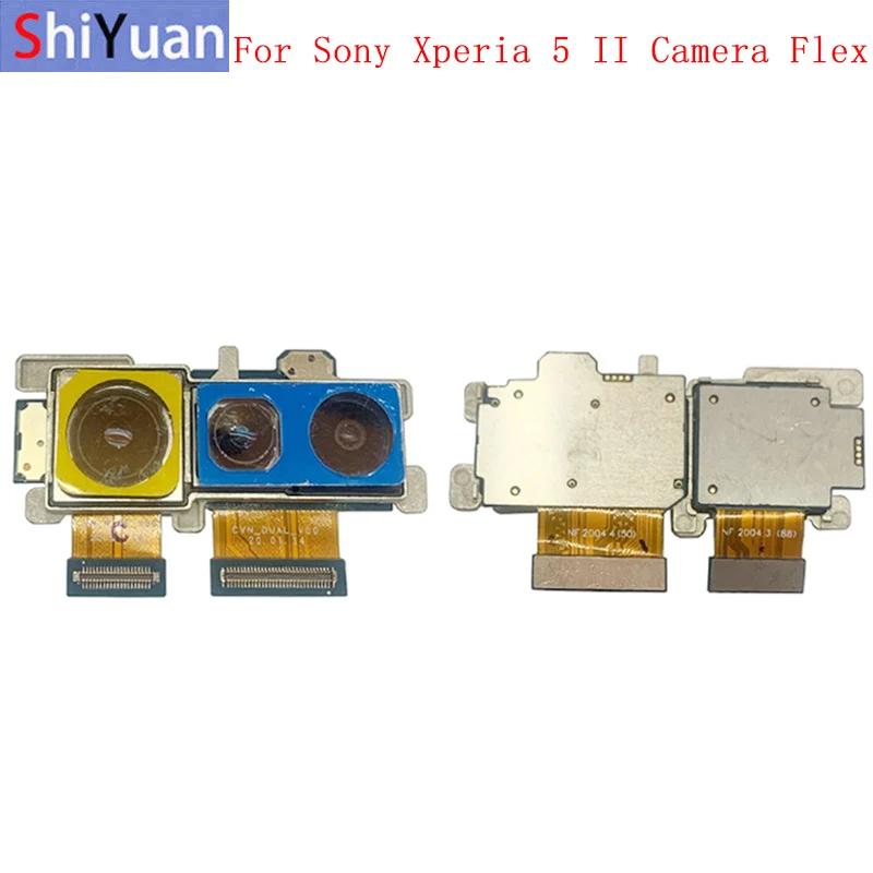 Rear Main Front Camera Flex Cable For Sony Xperia 5 II Back Big Small Camera Flex Replacement Parts