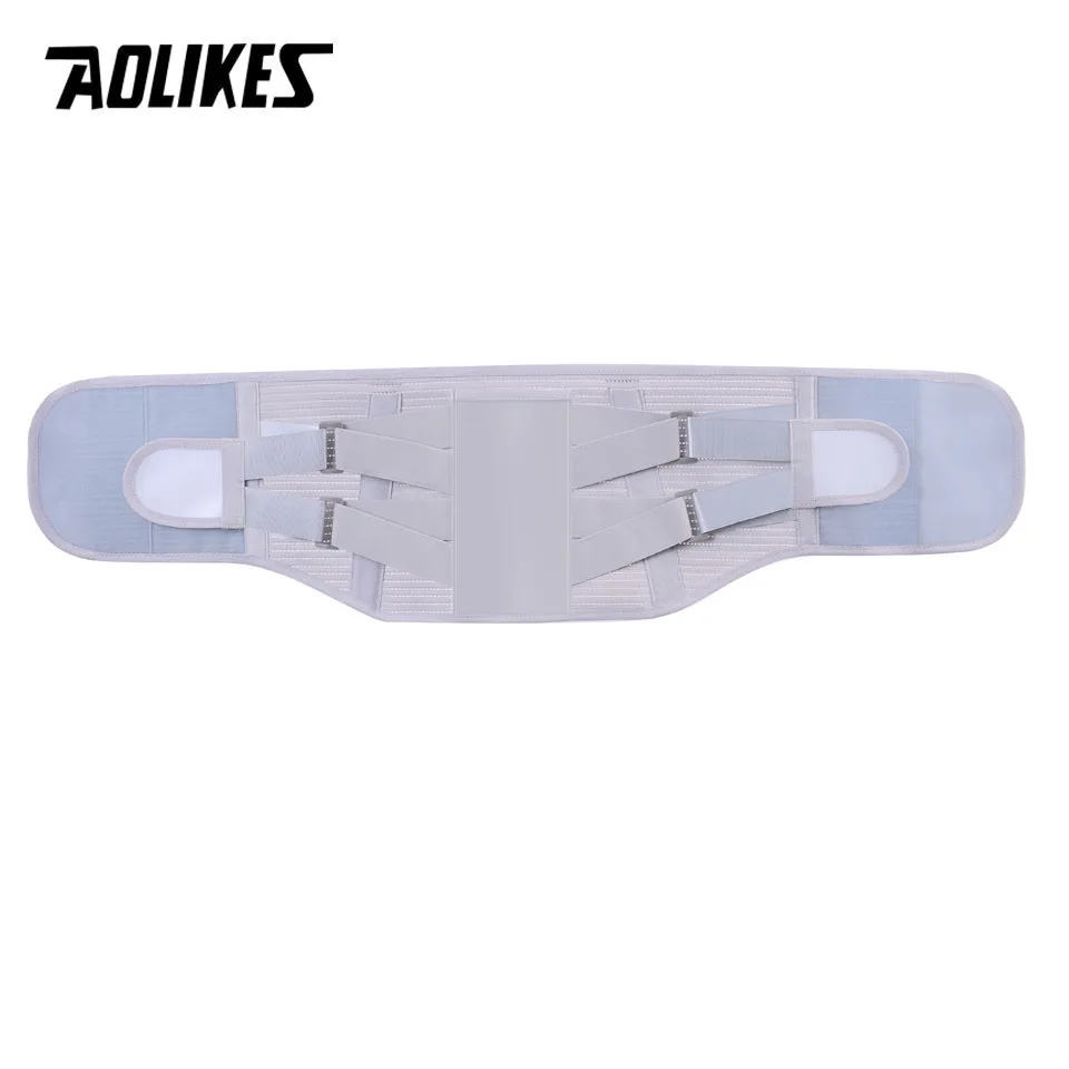 AOLIKES Orthopedic Tourmaline Self-heating Magnetic Steel Plates Waist Support Belt Men Women Lumbar Support Back Brace Belt