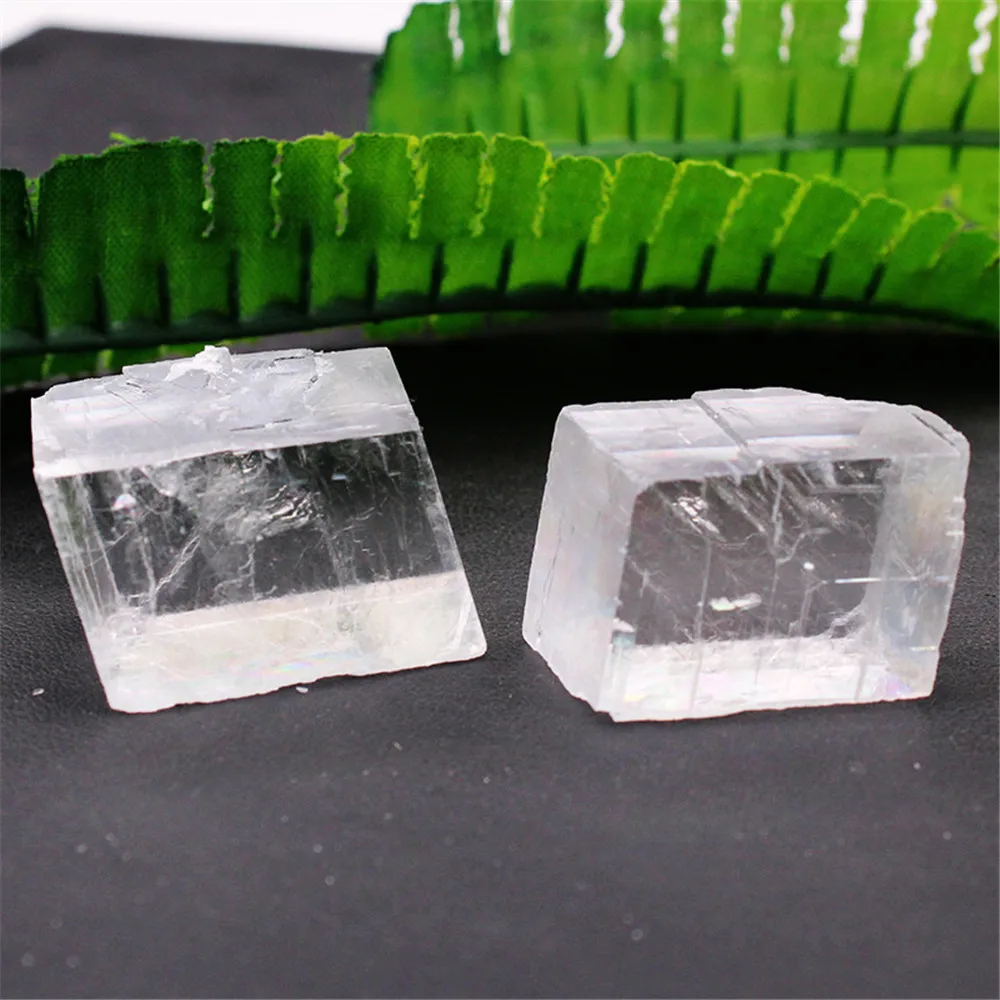 천연 투명 백색 광학 방해석 광물 표본, 치유용 크리스탈 석영 스톤, 홈 데코, 50g