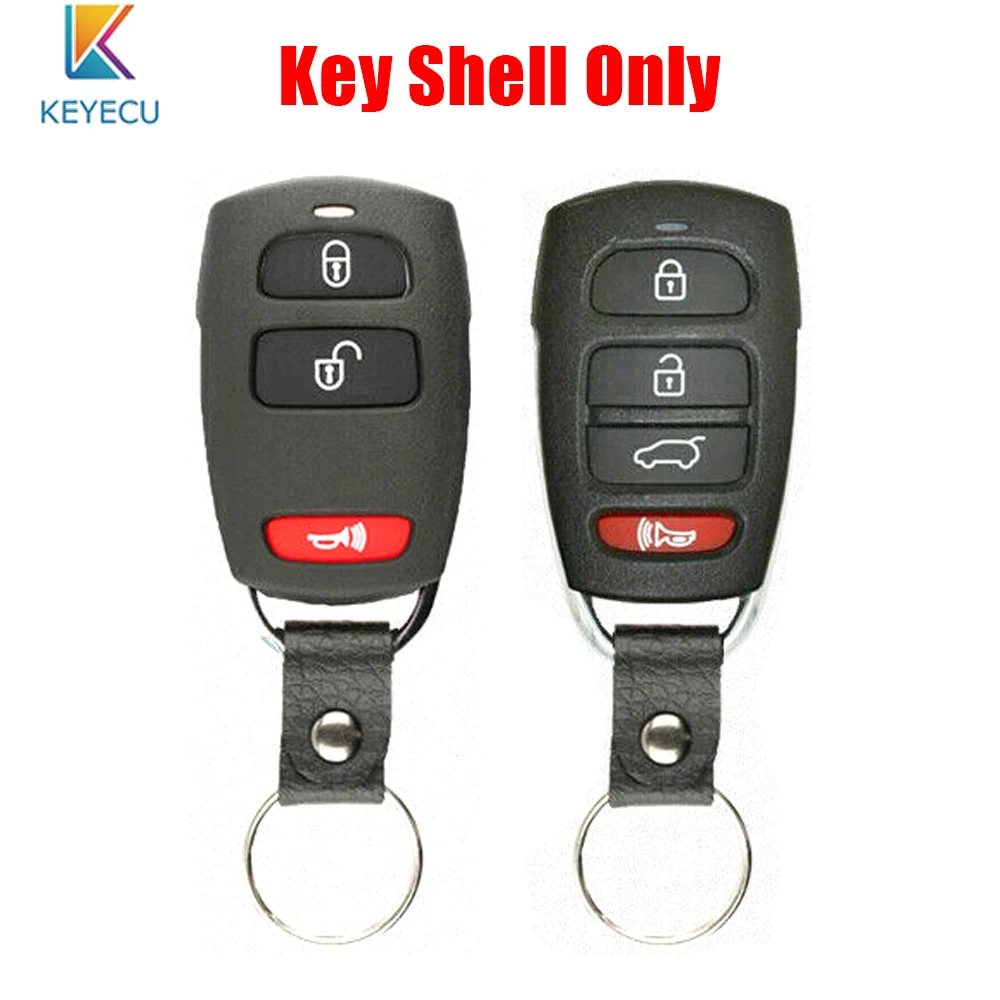 KEYECU Remote Key Fob Shell Case 3 / 4 Buttons for Hyundai Entourage for Kia Sedona FCC ID: SV3-10006023, P/N: SV3-100060233