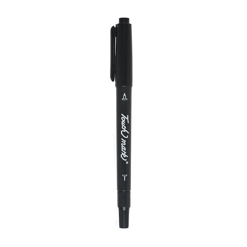 1pcs Black Double Head Mark Hook Line Pen Big Head Paint Pen Marker Pen Signature Pen Art Supplies