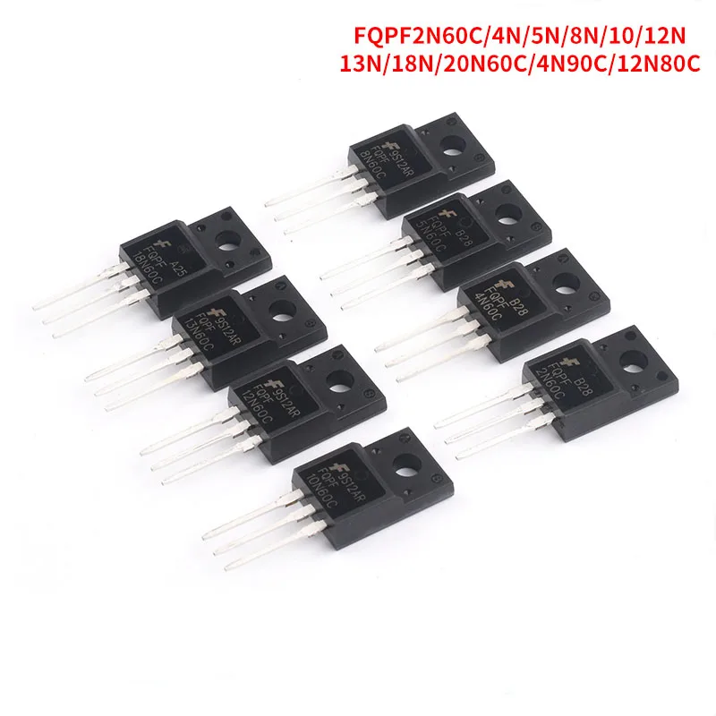 10PCS FQPF2N60C 4N6…