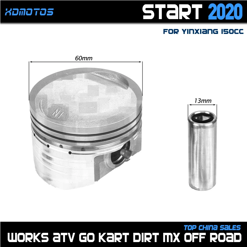 150cc 160cc Motorcycle 60mm Piston And Rings 13mm Pin Set For YinXiang YX 150 160 Engine Dirt Pit Bike ATV Quad Parts