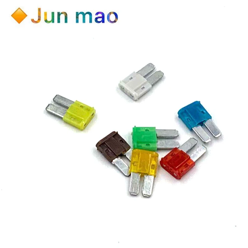 10PCS 5A 7.5A 10A 20A 25A 30A AMP Micro 2 Long Leg Fuse 9mmx15.5mm Mini M2 Long Foot Automobile Fuse Insert