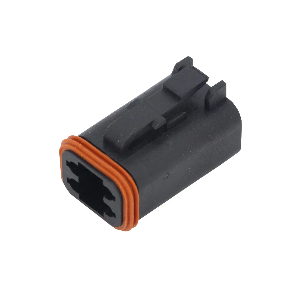 Black DT Connectors DT04-4P/DT06-4S 4 PinAutomobile Waterproof Wire Electrical Male Female Connector Plug