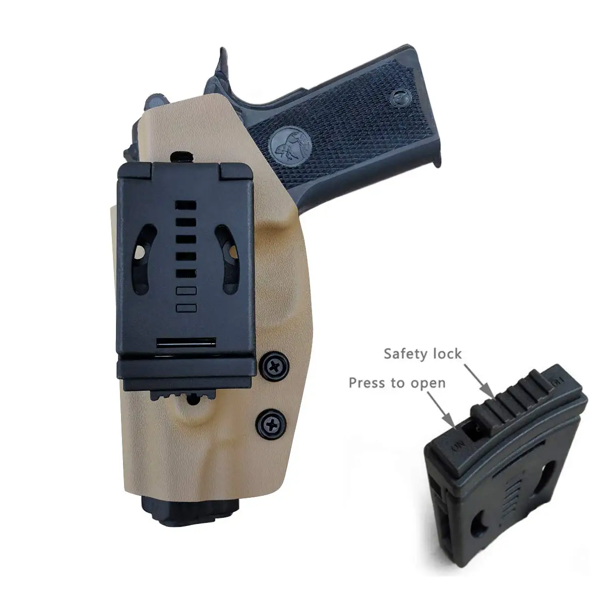 Pole. craft 1911 coldre owb kydex coldre se encaixa: colt comandante 1911 .45 / 9mm / 4.25 "/4.5"/pt1911 coldre de arma