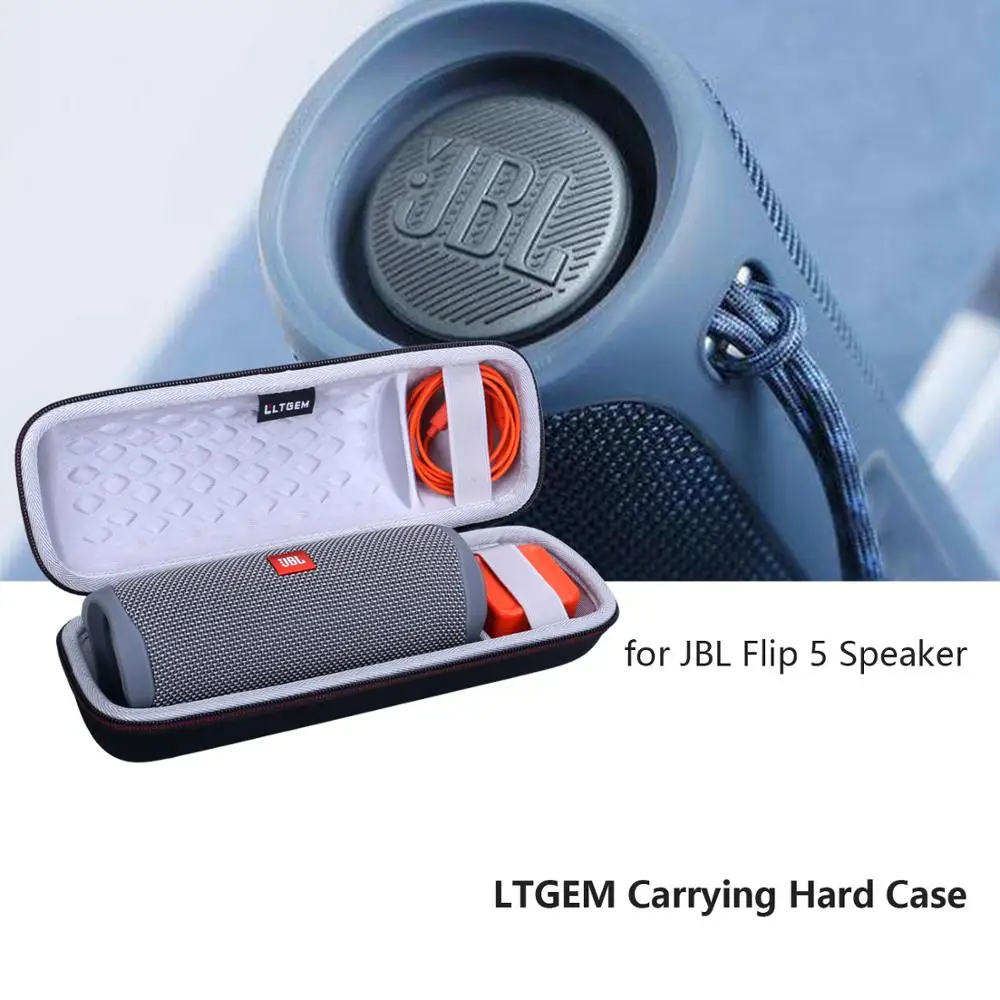 LTGEM – coque rigide antichoc EVA pour haut-parleur JBL Flip 5