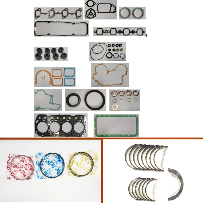 

engine full gasket set kit main crankshaft connecting conrod con rod bearing piston ring for Toyota forklift engine : 3Z