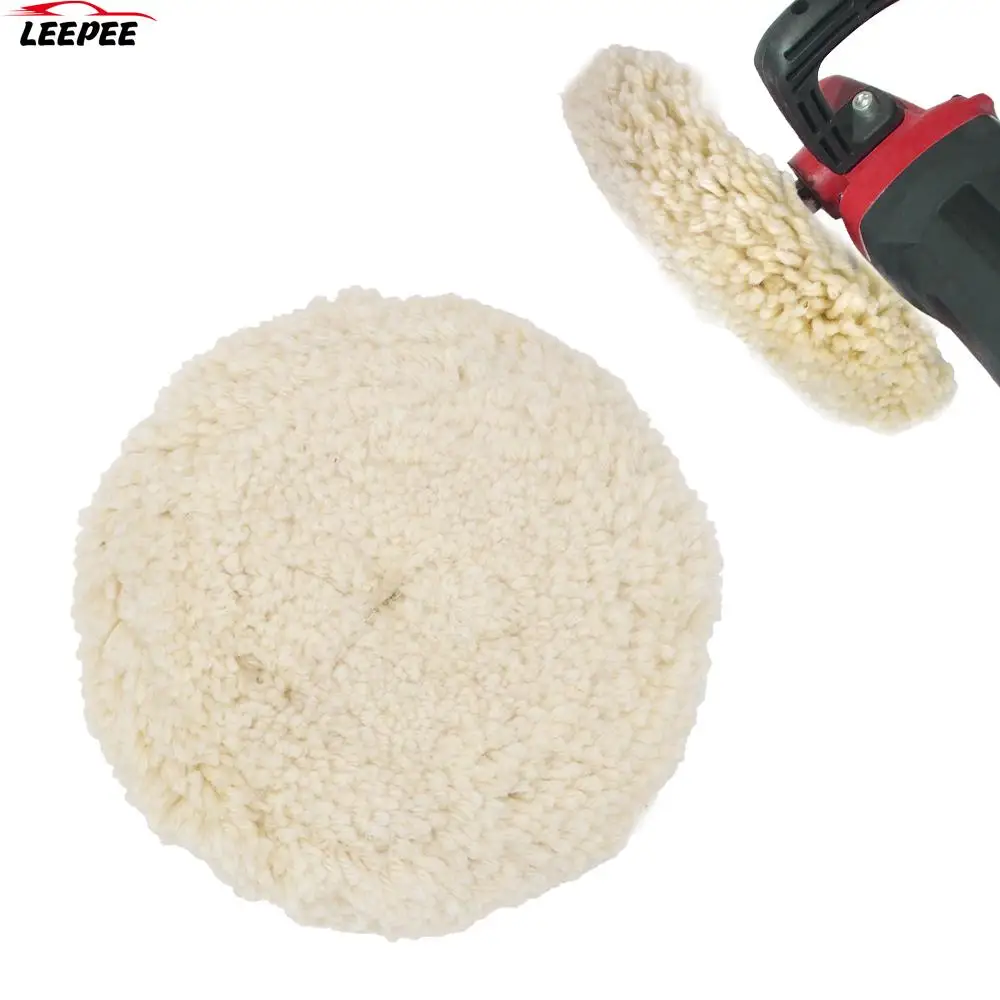 

6 Inch Car Maintenance Wool Buffing Pad Car Detailing Buffer Polishing Pad Car Polisher Mop Washer Care Automobile Accessories