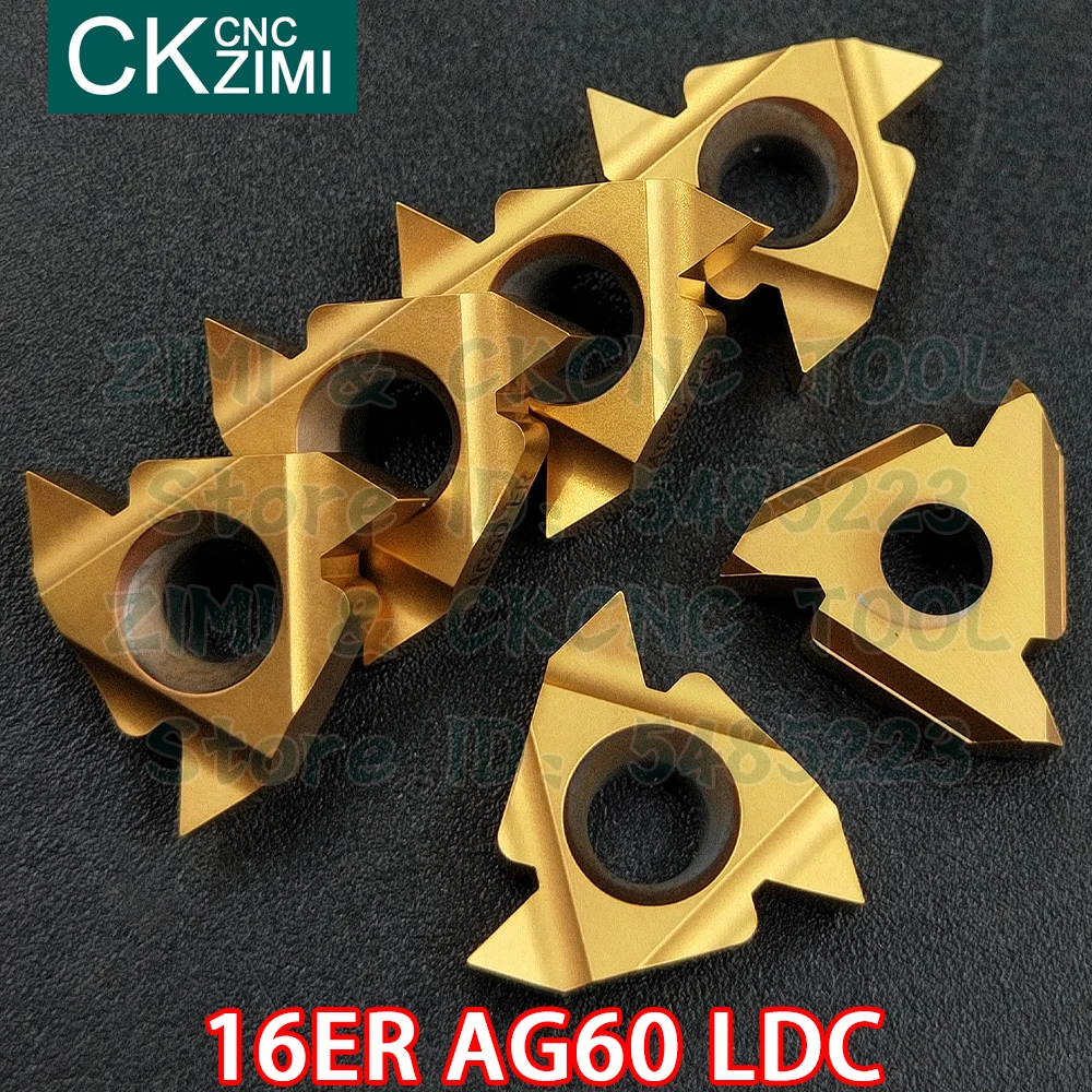 16ER AG60 PMA insertos de carburo de rosca externa inserta herramientas Herramientas de roscado de Metal CNC torno de inflexión de herramientas de corte de 16ER para acero