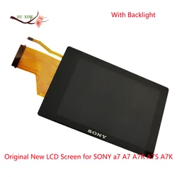 New Original  LCD Display Screen For SONY a7 A7 A7R A7S A7K Digital Camera Repair Part With Backlight & Protection Glass