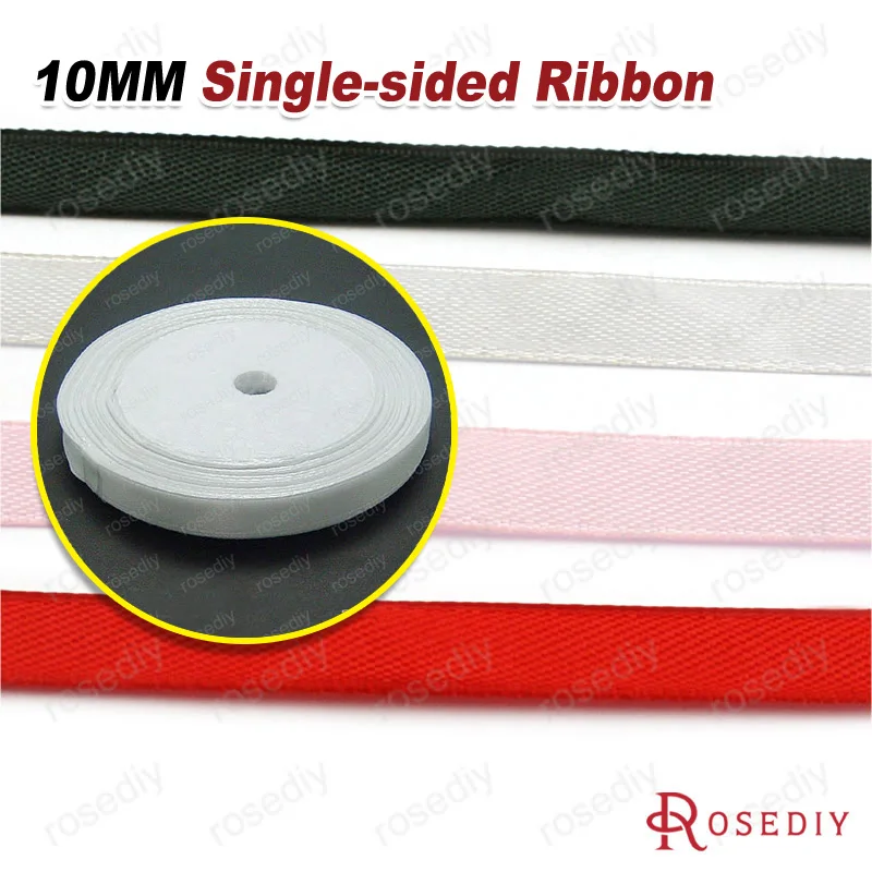 (JM4668)Width 3mm 6mm 10mm 12mm 20mm 38mm 50mm Red Purple White Black Yellow Brown Pink Blue Green Single-faced Ribbon