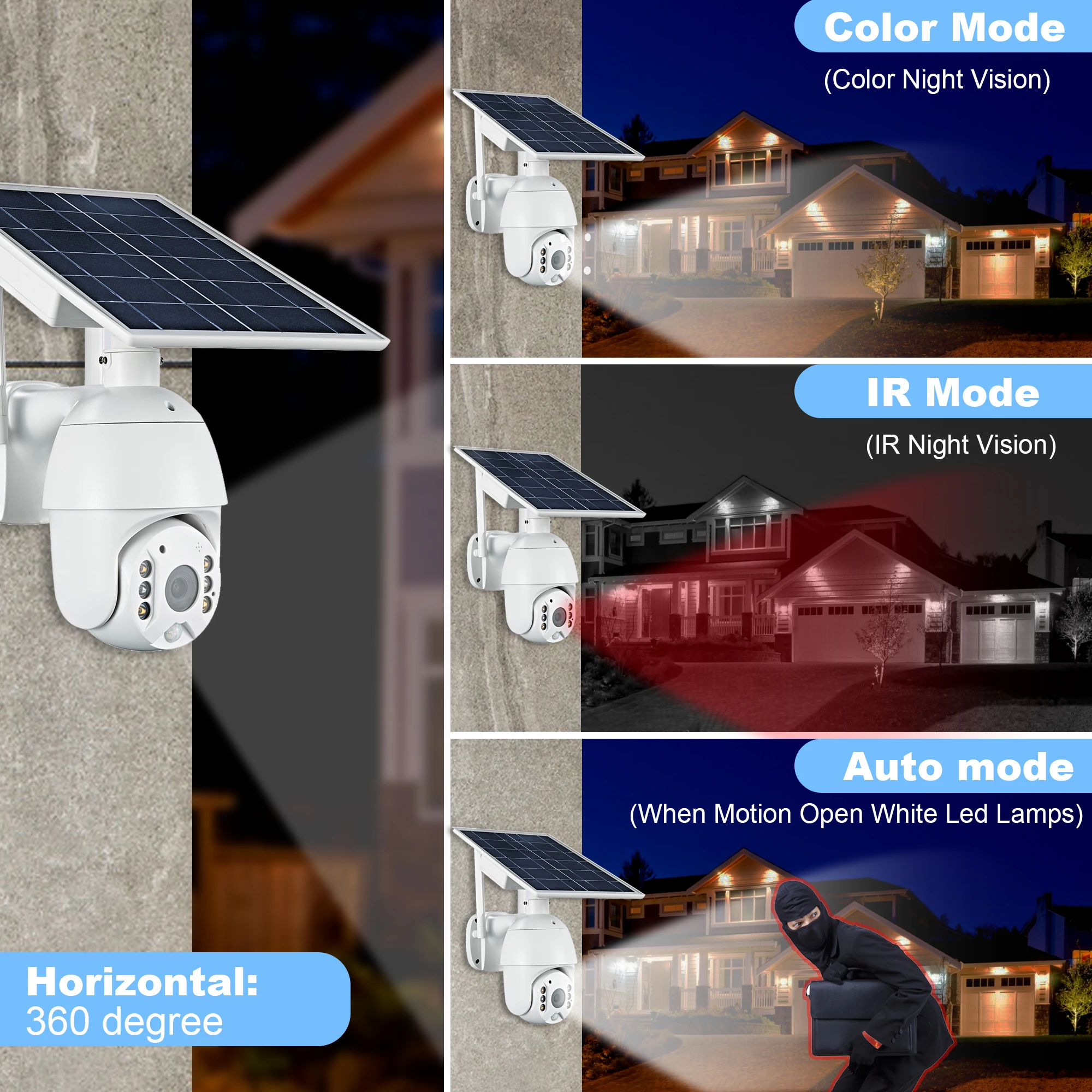 Imagem -04 - Gadinan-câmera de Segurança Solar com Cartão Sim Wifi 1080p Ptz Dome P2p ao ar Livre 4x ai Pir Detectar Monitor de Nuvem 4g