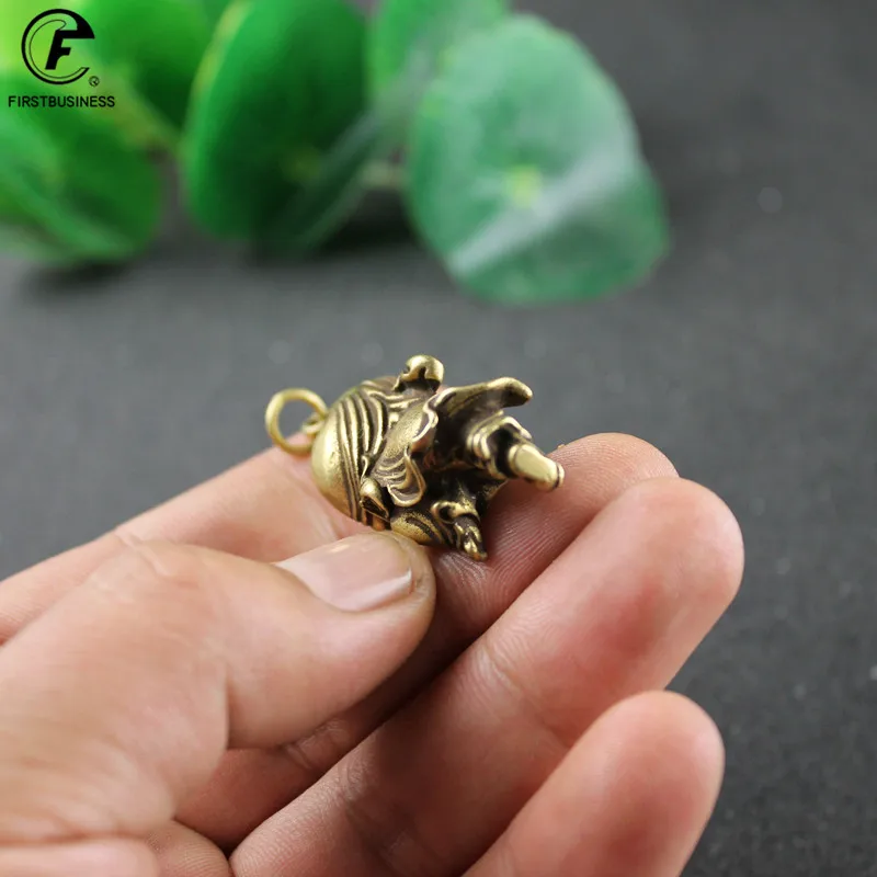 Copper Maitreya Buddha Miniatures Figurines Coins Brass Small Statue Ornaments Home Decor Craft for Car Decoration Accessories