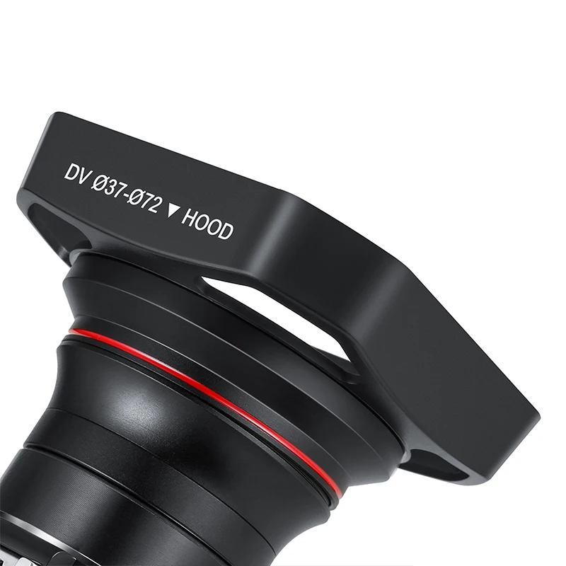 Video Camera Lens Hood 37mm 72mm for Camcorder Wide Angle Lens Detachable YouTube Vlog Photography Accessory