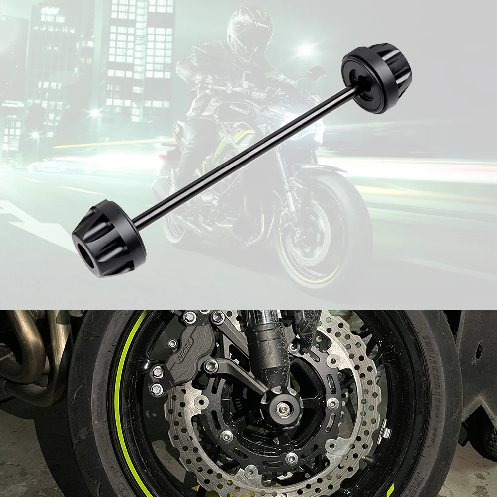 

Front Axle Fork Crash Slider For KAWASAKI ZX6R NINJA 650 1000 Z650 Z1000SX Versys 650 Motorcycle Accessories Wheel Protector Pad