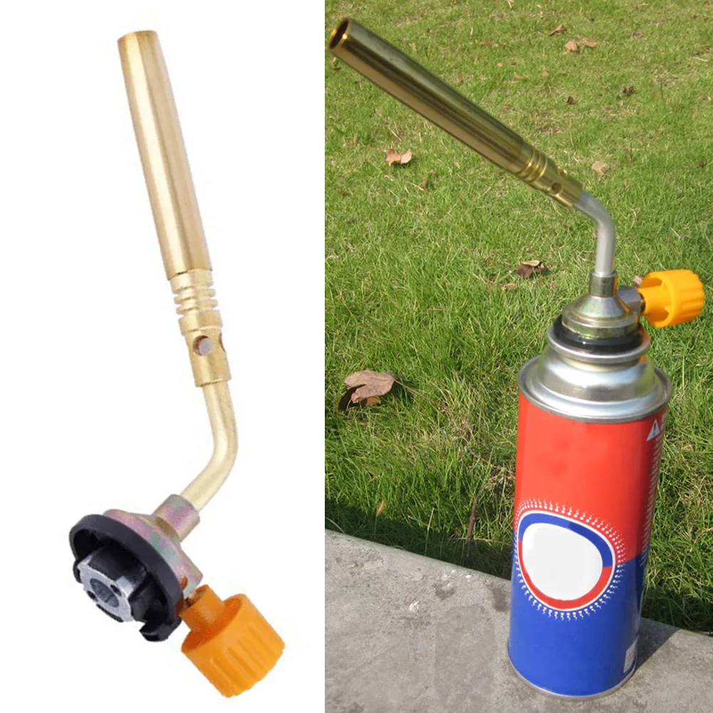 Outdoor Butane Flame Welding Torch Jet Burner Camping Picnic Heating Grill Baking Tools Outdoor Stove Accessories