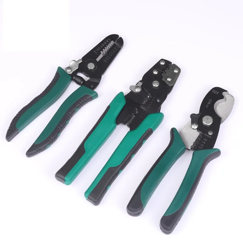 

Cable stripping pliers, electrical cable scissors, crimping pliers, stripping pliers, wire-pulling pliers, network cable pliers