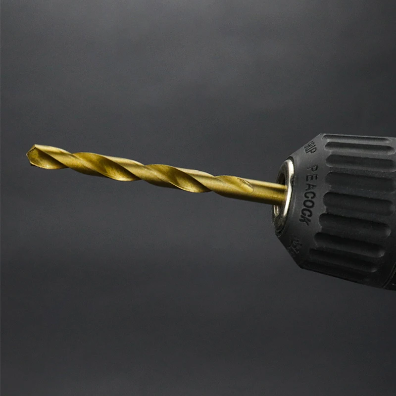 Twist Drill Bits 50/99pcs Tool Set Cobalt Twist Drill Bits HSS Tool Set Titanium Coated Wood Drilling Bits Set Straight Shank