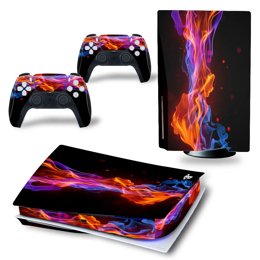 

Cool Style PS5 Standard Disc Edition Skin Sticker Decal Cover for PlayStation 5 Console and 2 Controllers PS5 Skin Sticker