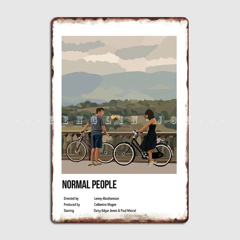 

Normal People Illustration Poster Metal Plaque Cinema Garage Party Funny Poster Tin Sign Posters