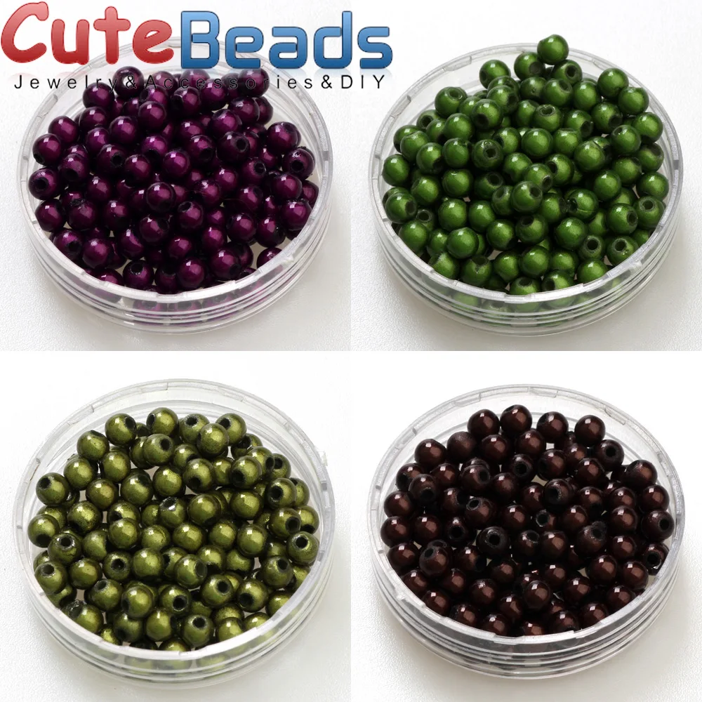 4/6/8 /10mm Mixed Color 3D Fantasy Miracle Beads Acrylic Spacer Beads Fantasy DIY Jewelry Making