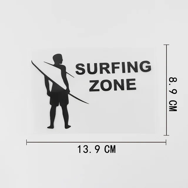 

13.9CMX8.9CM Cute Surfing Removable Decal Vinyl Car Sticker