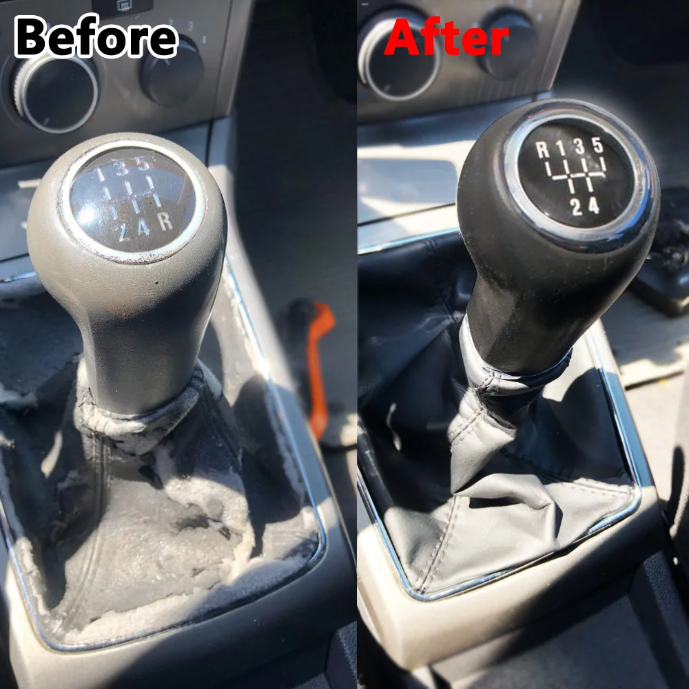 5/6 Speed Car Gear Shift Knob Lever Stick Gaitor Boot Cover For Opel/Vauxhall Astra H 2005 2006 2007 2008 2009