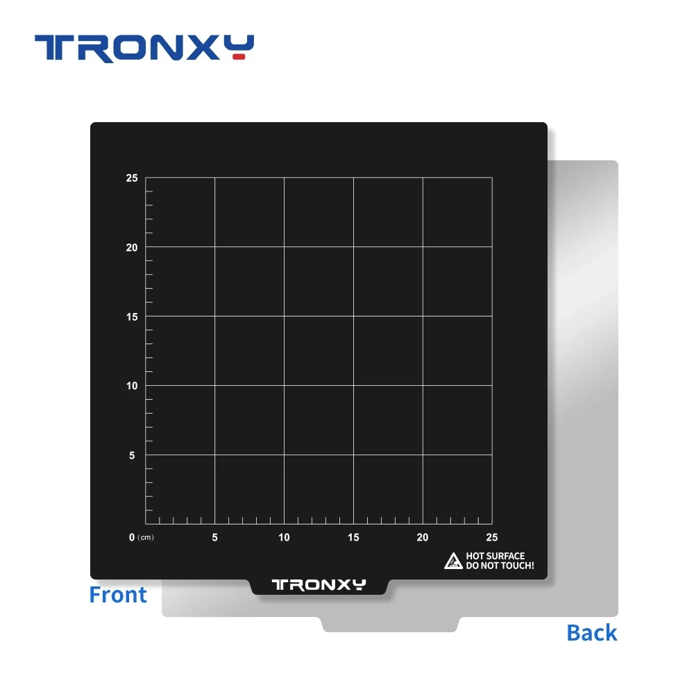 Imagem -04 - Tronxy Impressora 3d Flex Spring Chapa de Aço Aplicado Pvc 220 255 310 330 400 Cama Quente Magnética Fita Adesivo Superfície Flex Placa