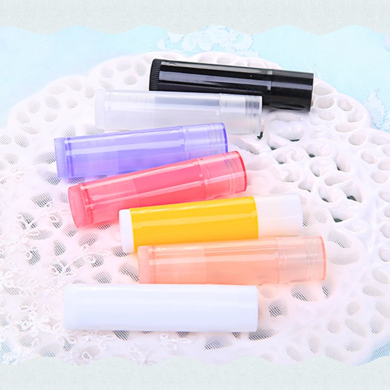 50Pcs 5g 5ml Empty Lip Gloss Tubes Empty Cosmetic Containers Lipstick Jars Balm Tube Cap Container Maquiagem Travel Makeup Tools