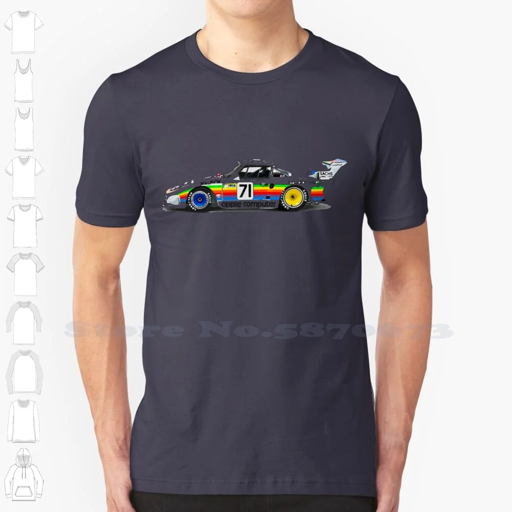 Retro Apple Computers 935 100% Cotton T-Shirt Turbo Vintage Race Car Racing Car Automobile Motorsport Motoring Automotive