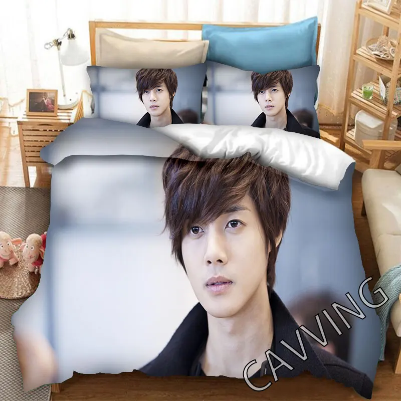 Kim Hyun Joong 3D Printed Bedding Set Duvet Covers & Pillow Cases Comforter Quilt Cover (US/EU/AU Sizes)