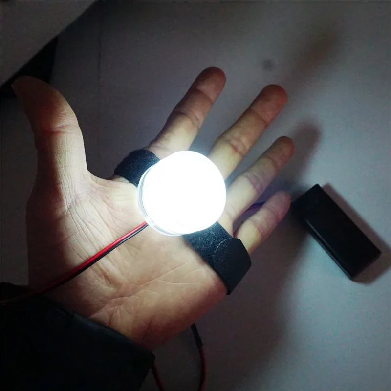 Luce controllata a LED fai-da-te per 1:1 Iron Man Tony Stark guanto Palm Lights accessori per lampade a Led a mano puntelli Cosplay di Halloween