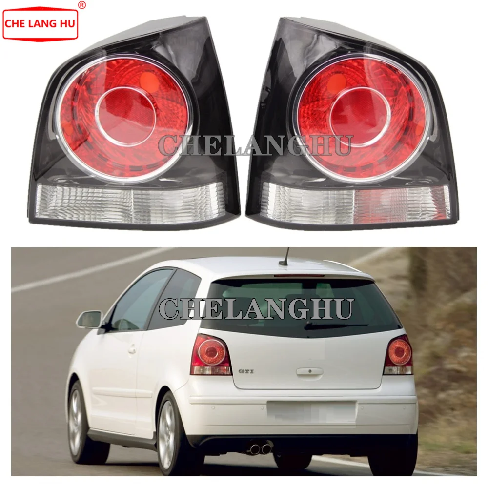 Dla VW POLO 9N 9N3 GTI Hatchback 2005 2006 2007 2008 2009 2010 stylizacja tylnego lewego prawego tylnego światła obudowa lampy bez żarówek