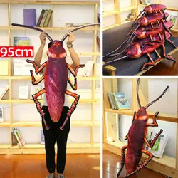 New Pillow Giant Simulation Cockroach Soft Stuffed Plush Pillow Funny Animal Plush Soft Body Sofa Home Decor Use 2020