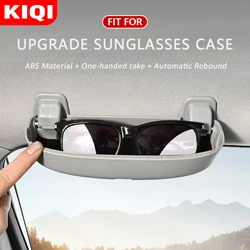 KIQI Upgrade Car Glasses Case for Ford Focus 2 3 4 MK2 MK3 MK4 2005 - 2021 Glasses Holder Driving Sunglasses Case Storage Box