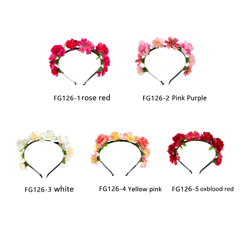 BalleenShiny Baby Headband Baby Girls Crown Headband Princess Hair Accessories Kids Bridal Floral for 0-3years Child Photo Tools