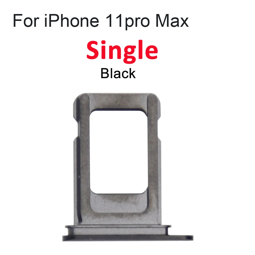 30 pz/lotto doppio/singolo SIM Card Tray Holder per iPhone 11 11Pro Max SIM Card Slot Reader Socket Adapter anello impermeabile