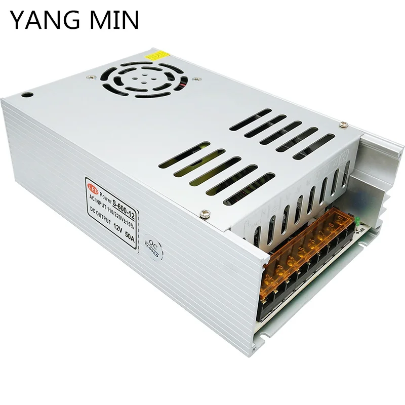 

Free Shipping No Noise 400W 500w 600w 700w 800w 12V 24V Adjustable Ac To Dc Power Supply For Led Neon Flex Light