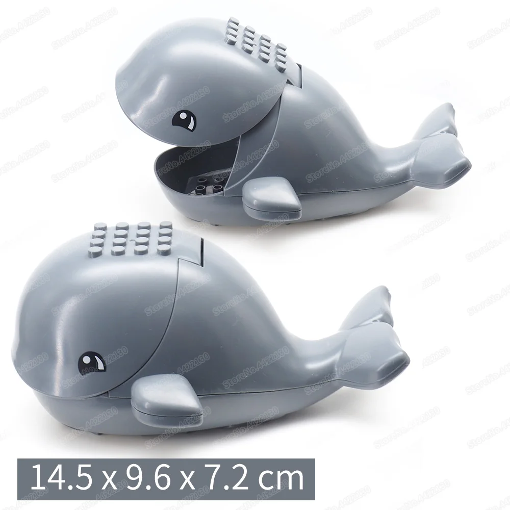 Deep Sea Whale Building Block Moc Classic Figures Ocean Friend Fairy Tale Story Assembly Model Child Christmas Gift Boy DIY Toys