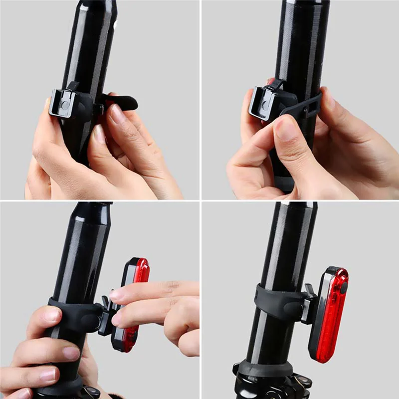 USB Rechargeable Waterproof  LED MTB Bike Front Rear Headlight Bicycle Front Light and Taillight