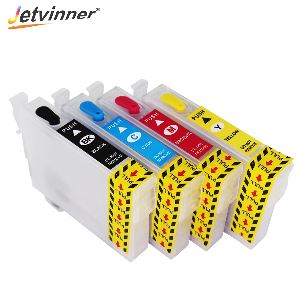 Jetvinner T1621-T162 T1631-T1634 Refillable Ink Cartridge With ARC Chip For Epson WF-2010W WF-2510WF WF-2520NF WF-2530DW WF-2540