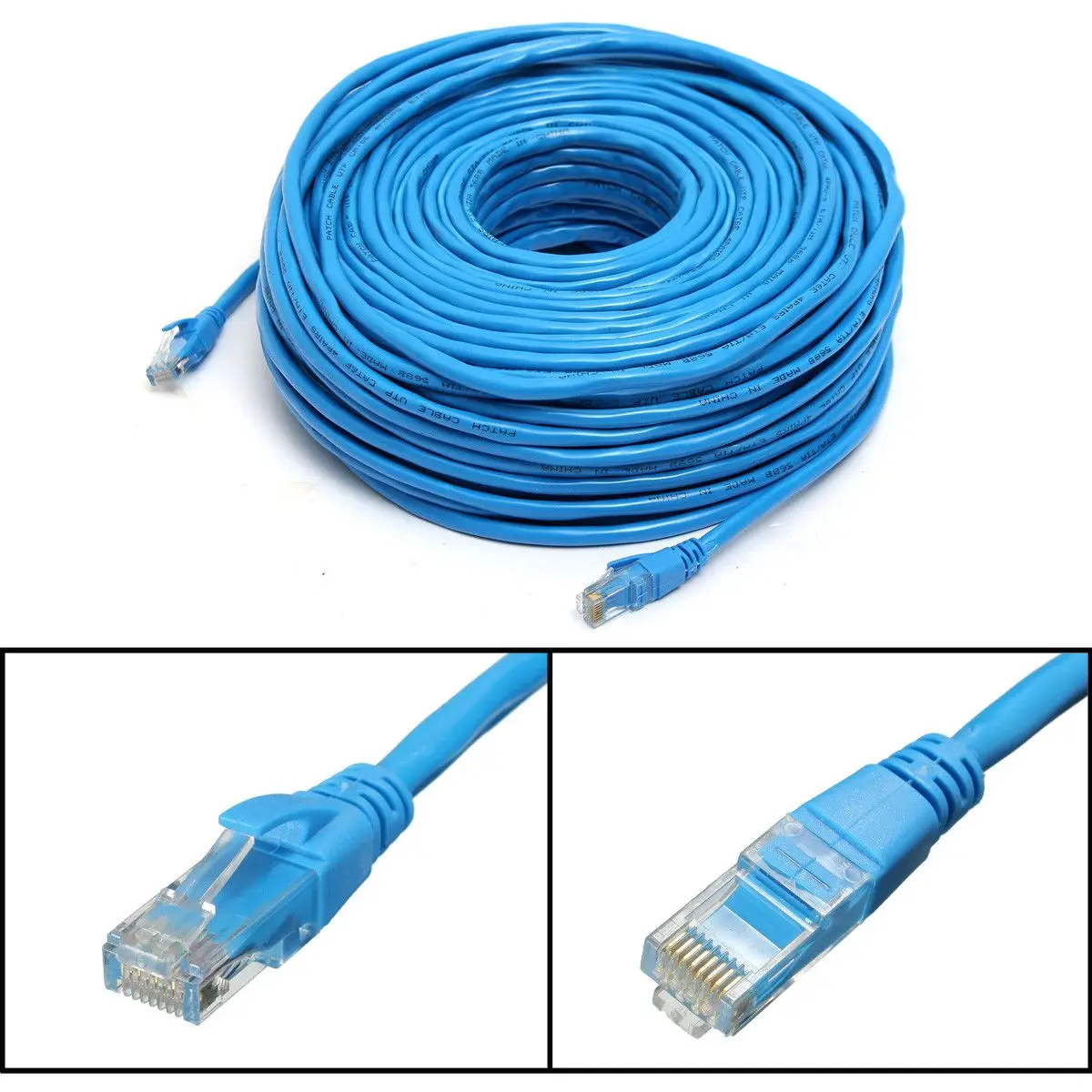 Waterproof IP NVR System Wired CAT6 High Speed RJ45 Cable Internet Network LAN Cable Cord PC Computer Cables for IP POE Camera