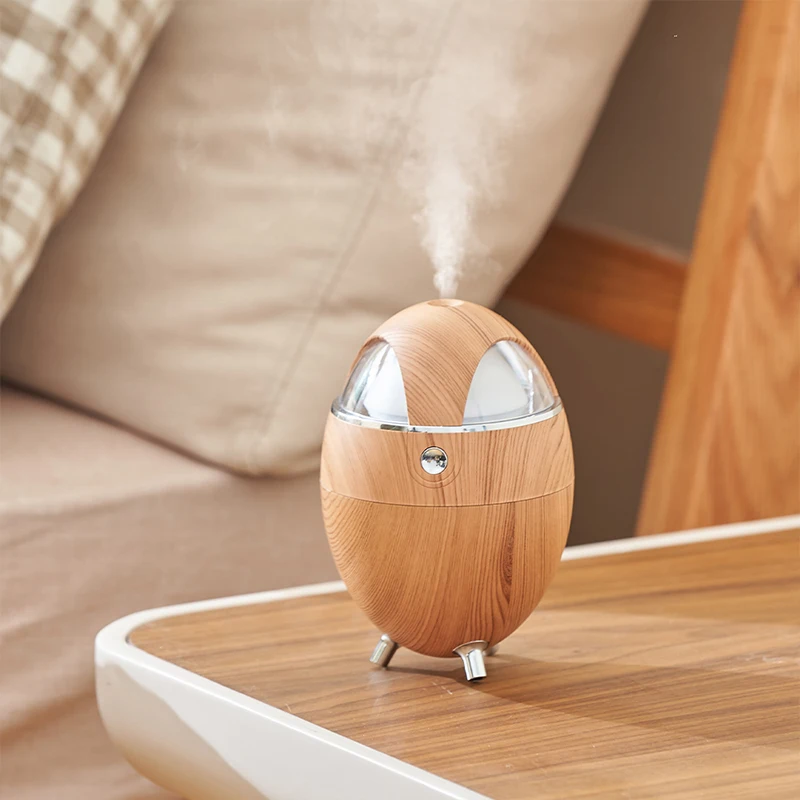 المرطب المنزل سطح المكتب USB ضوء الليل الملونة كتم قشر البيض الروائح الناشر المرطب لمكتب السيارة 350 مللي الإبداع